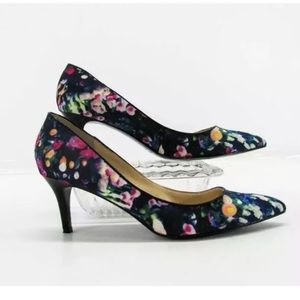 Nine West floral heels
